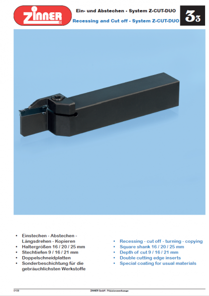 Catalogus System Z-CUT-DUO